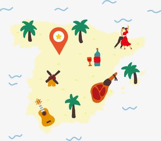 海岛景点定位矢量免抠