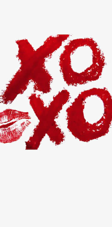 XOXO英文艺术字免抠