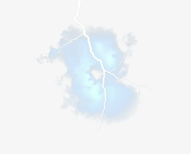 发光雷击闪电免抠