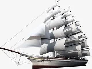 帆船扬帆图片免抠