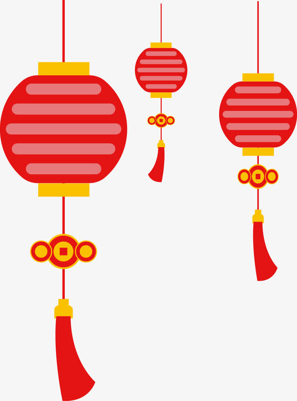 矢量大红灯笼免抠