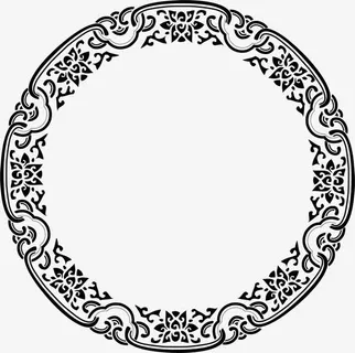 花纹圆圈免抠