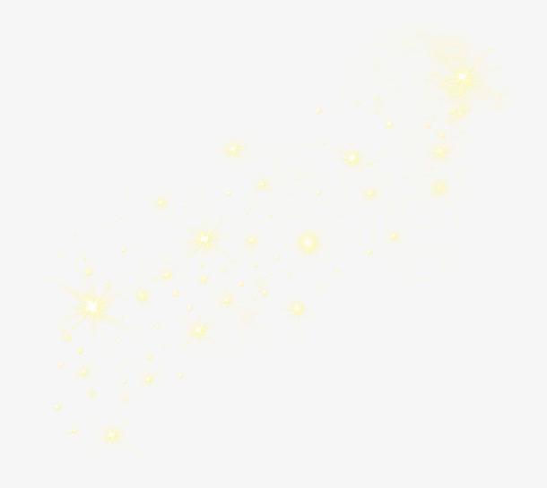 金色的发光小星星光效免抠