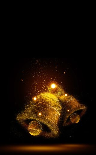 圣诞节黑色质感圣诞季促销海报高清