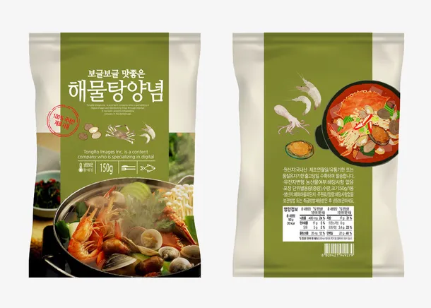 食物韩式食品包装袋免抠
