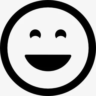 开心的微笑表情符号的图标免抠