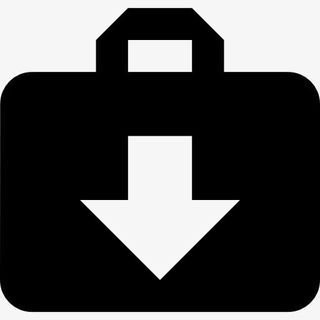 Down Arrow手提箱图标免抠