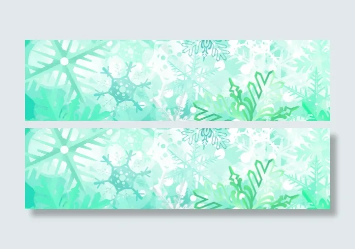 雪花创意banner背景图