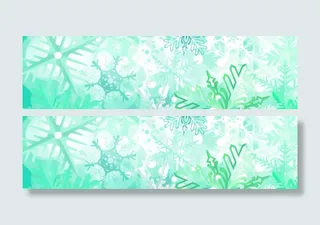 雪花创意banner背景图