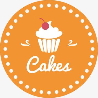 圆形纸杯蛋糕标签免抠