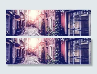 复古街道摄影背景高清