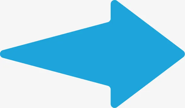 创意蓝色箭头矢量素材免抠