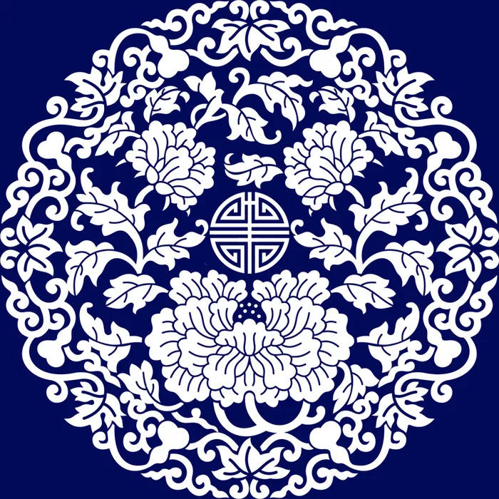 蓝印花中国风底纹高清