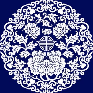 蓝印花中国风底纹高清