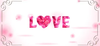 婚庆粉红色背景唯美海报banner背景高清