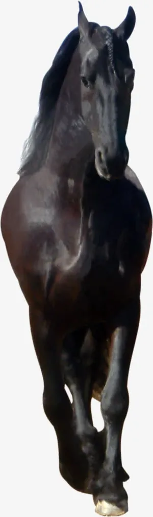 卡通素材马矢量图 骏马 正面免抠