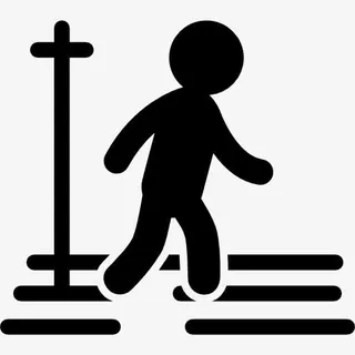 剪影过街图标免抠