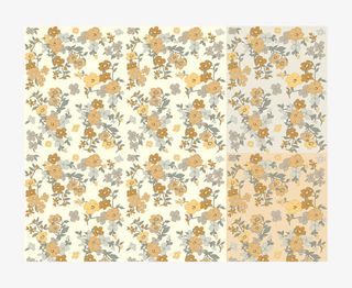 复古色碎花儿布免抠