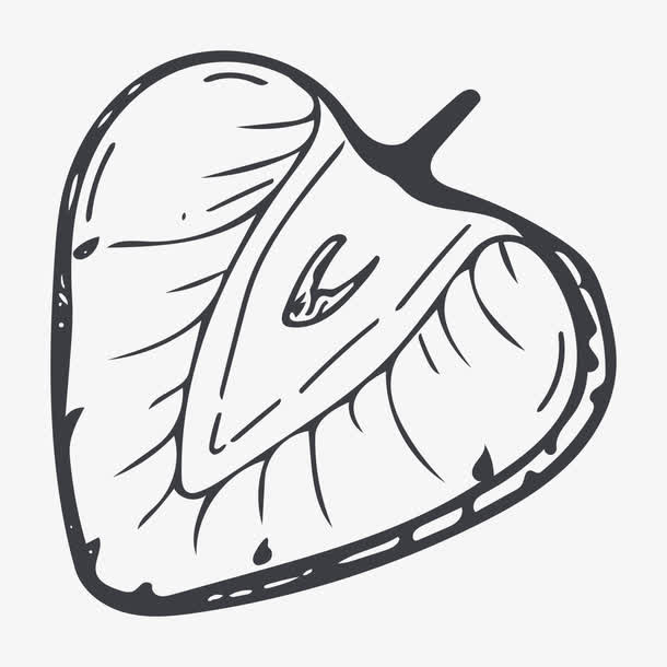 线描草莓免抠