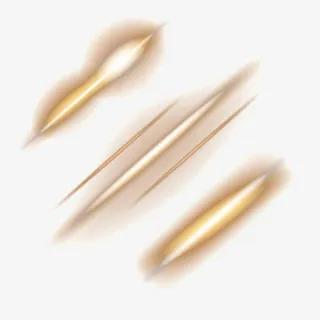 黄色动感光效免抠