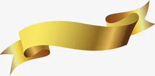 矢量手绘金色标签免抠