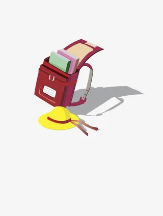 小学生书包免抠