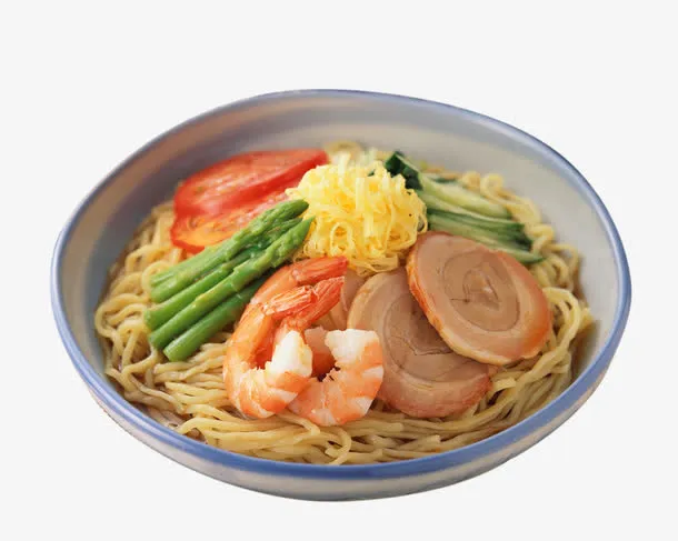 韩式海鲜面免抠美食素材免抠