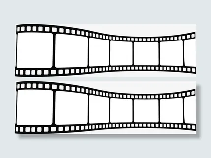 电影节黑色电影胶卷免抠