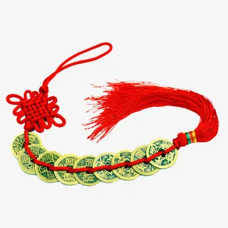 中国结古钱币素材免抠