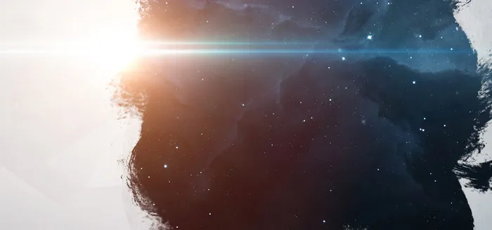 唯美宇宙水墨星空背景高清