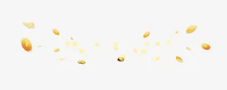 金币漂浮效果免抠