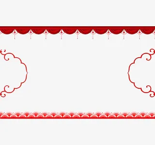 红色边框免抠