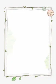 夏日小清新边框免抠