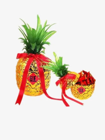 菠萝包装素材免抠