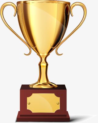 高贵金色奖杯免抠