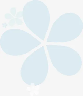 花瓣花纹蓝色花瓣免抠