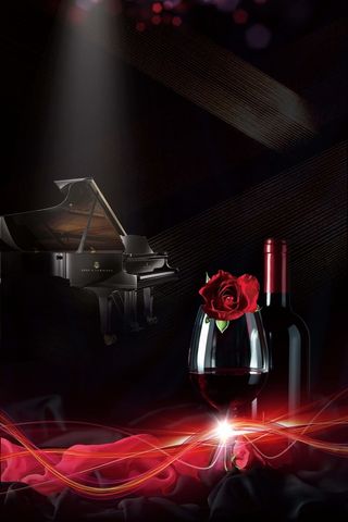 黑色大气高端音乐夜晚会海报设计高清