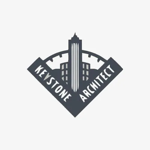 简约城堡logo设计免抠