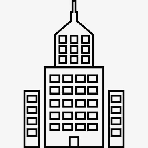 城市高层建筑图标免抠