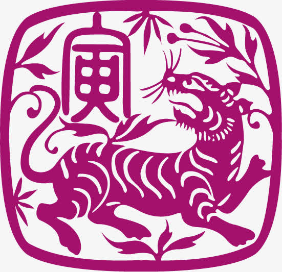 十二生肖剪纸素材免抠