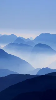 蓝色上峦起伏APP手机端H5背景高清