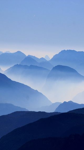 蓝色上峦起伏APP手机端H5背景高清