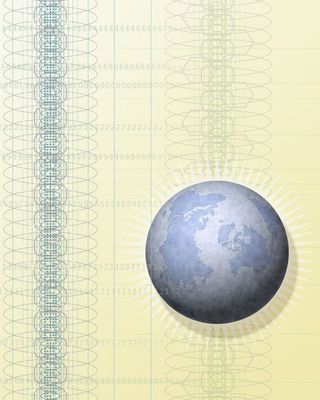 抽象创意地球背景高清免抠