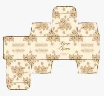 白色优雅包装盒免抠