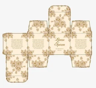 白色优雅包装盒免抠