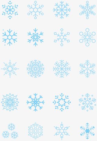 圣诞雪花矢量图1免抠