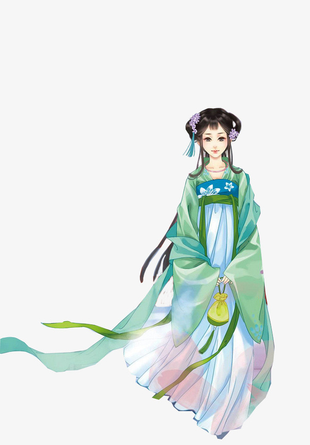 古风人物丫鬟免抠