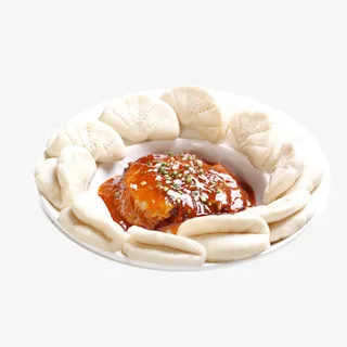 产品实物荷叶馍梅干菜扣肉免抠