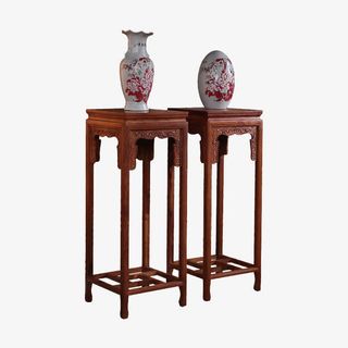 中式花瓶置物架免抠