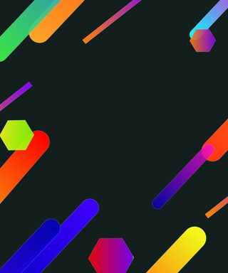 简约几何渐变线条黑色背景设计高清